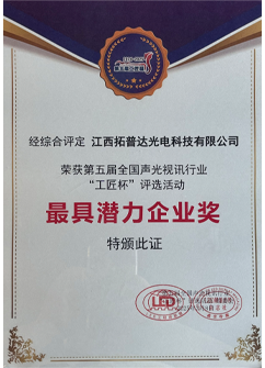 最具潜力企业奖